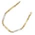 Foto de 28-201269 - PULSERA BICOLOR 4MM 19.5CM (6,40gr) 18K**