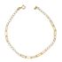 Foto de 28-0034 - PULSERA COMBINADA 17CM (ALARGADOR 2CM) 18K**