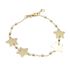 Foto de 04-466 - PULSERA ESTRELLAS 12MM Y BOLAS 2.5MM 18CM (ANILLA A 2CM) (2,79gr) 18K
