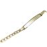 Foto de 10-00-6600 - PULSERA PLACA BICOLOR (PLACA 5X30MM) 18.5CM (2,84gr) 18K