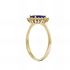 Foto de 28-0371SZ - SORTIJA PIEDRA COLOR ZAFIRO CIRCONITA 10MM 18K