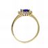 Foto de 28-0371SZ - SORTIJA PIEDRA COLOR ZAFIRO CIRCONITA 10MM 18K
