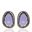 Foto de 71-4643PM - PENDIENTES PIEDRA COLOR MORADO 20MM 18K