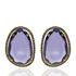 Foto de 71-4643PM - PENDIENTES PIEDRA COLOR MORADO 20MM 18K