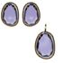 Foto de 71-4643PM - PENDIENTES PIEDRA COLOR MORADO 20MM 18K