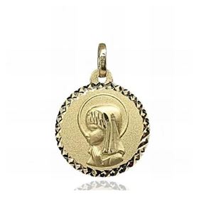 Foto de 78-9198-918 - MEDALLA VIRGEN NIÑA 18MM 18K