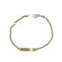 Foto de 04-699 - PULSERA BEBÉ PLACA BICOLOR (PLACA 3.7X18MM) 14CM (ANILLA A 2CM) (1,61gr) 18K