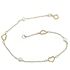 Foto de 28-2054 - PULSERA CORAZONES PERLAS 5-4MM 19CM (ANILLA A 1.5CM) 18K