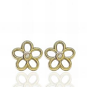 Foto de 51-2003462 - PENDIENTES FLOR CIRCONITA 7MM