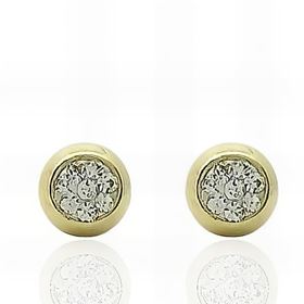 Foto de 70-002 - PENDIENTES BOLA CRYSTALLATO 5MM 18K