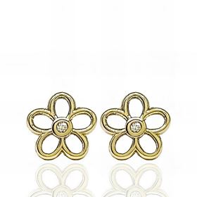 Foto de 51-2003462 - PENDIENTES FLOR CIRCONITA 7MM