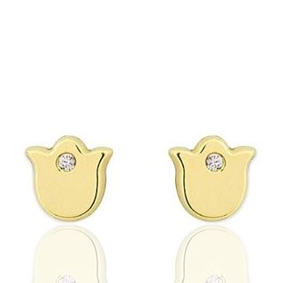 Foto de 51-200297201 - PENDIENTES TULIPÁN CIRCONITA 5MM 18K
