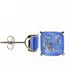 Foto de 05-3988A-6 - PENDIENTES PIEDRAS COLOR AZUL 6X6MM PRESIÓN 18K