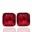 Foto de 05-3988RJ - PENDIENTES PIEDRAS COLOR ROJO 8X8MM PRESIÓN 18K