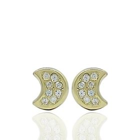 Foto de 51-200246608 - PENDIENTES LUNA CIRCONITA 5MM 18K