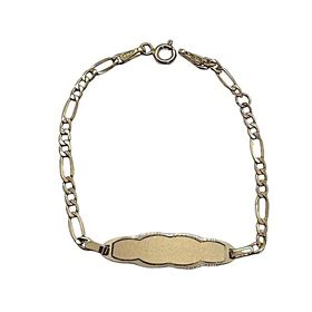 Foto de 04-025087 - PULSERA BEBÉ PLACA NUBE (PLACA 7X24MM) 14CM (ANILLA A 1.5CM) (1,87gr) 18K 