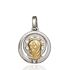 Foto de 26-AG300-0 - MEDALLA ORO Y PLATA VIRGEN NIÑA BRILLANTE 16MM FINOR