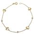 Foto de 10-656-169 - PULSERA CORAZONES CIRCONITA 18.5CM 18K