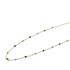 Foto de 10-656-153V - GARGANTILLA BOLAS Y PIEDRAS COLOR 2MM 42CM (ALARGADOR 3CM) 18K**