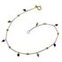 Foto de 10-656-144 - PULSERA PIEDRAS COLOR Y BOLAS 19CM 18K