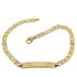 Foto de 10-439-076 - PULSERA PLACA BICOLOR 4MM 19CM (PLACA 8X30MM) (6,38gr) 18K
