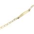 Foto de 45-058 - PULSERA BEBÉ PLACA BILBAO 2.5MM (PLACA 4.5X20MM) 12CM (1,00gr) 18K