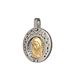 Foto de 26-AG309-1 - MEDALLA ORO Y PLATA BRILLANTE VIRGEN NIÑA 17MM FINOR