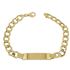 Foto de 10-391-051 - PULSERA PLACA BARBADA 8MM 21CM (12,20gr) (PLACA 10X38MM) 18K