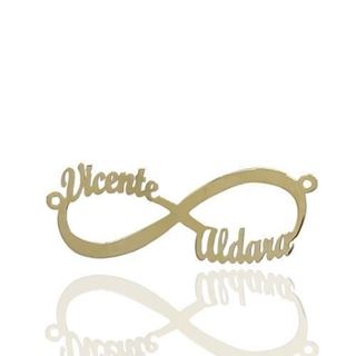 Foto de 13-121C - COLGANTE INFINITO DOS NOMBRES 40X13MM 18K