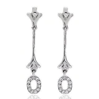 Foto de 54-10776P - PENDIENTES CIRCONITA 35MM PRESIÓN O.B. 18K