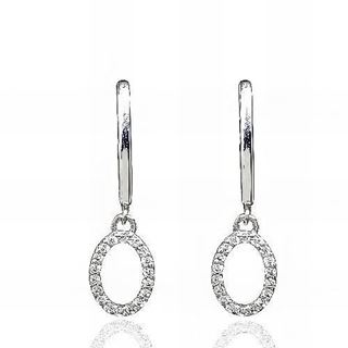 Foto de 71-7392B - PENDIENTES CIRCONITA OVAL 23MM CATALÁN O.B. 18K