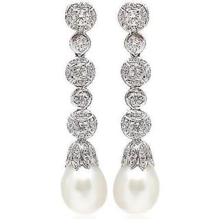 Foto de 71-2193-ES - PENDIENTES PERLA CIRCONITA 45MM PRESIÓN O.B. 18K