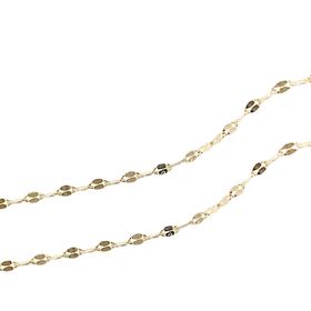 Foto de 04-VER20X40 - CADENA VERONA CALIBRE 20 0.10X1.30X40CM (0,83gr) 18K