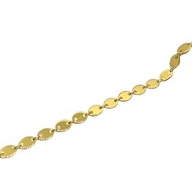 Foto de 18-AG115514D - TOBILLERA PLATA CHAPADA 21CM (ALARGADOR 5CM)