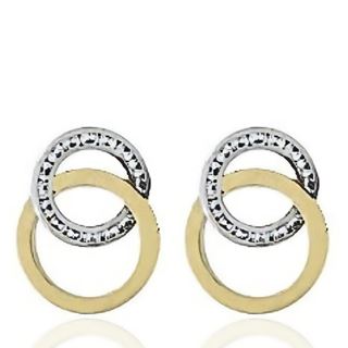 Foto de 71-10067 - PENDIENTES NUDO BICOLOR CIRCONITA 16MM 18K