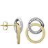 Foto de 71-10067 - PENDIENTES NUDO BICOLOR CIRCONITA 16MM 18K