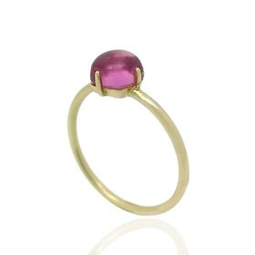 Foto de 90-6283FS - SORTIJA PIEDRA FUCSIA 7MM 18K