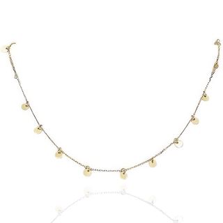 Foto de 28-377G - GARGANTILLA 12 DISCOS 2.85MM 45CM (ANILLA A 2.5CM) 18K