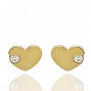 Foto de 99-PT851 - PENDIENTES CORAZÓN CIRCONITA 4MM 18K