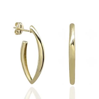 Foto de 62-1964 - PENDIENTES SEMIPIPA 24MM 18K