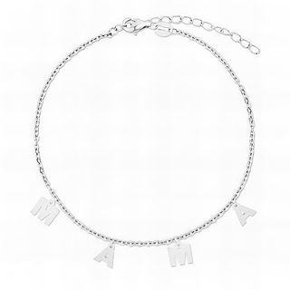 Foto de 18-AG115724 - PULSERA PLATA "MAMÁ" 17.5CM (ALARGADOR 4CM)