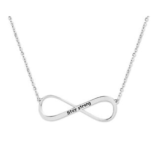 Foto de 18-AG420005 - GARGANTILLA PLATA INFINITO NOMBRE 40MM 40CM (ALARGADOR 4CM)