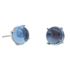 Foto de 90-6291PA - PENDIENTES PIEDRA AZUL 8MM O.B. 18K