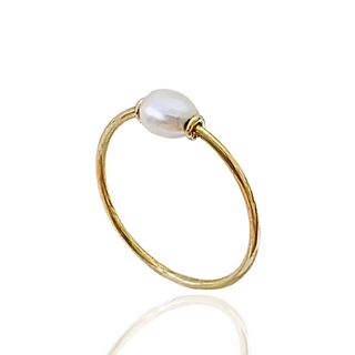 Foto de 05-5285S - SORTIJA PERLA 4.5MM 18K**