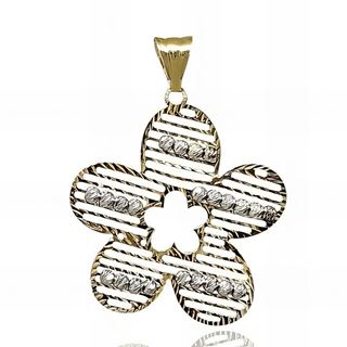 Foto de 10-472-038 - COLGANTE FLOR BICOLOR 33MM 18K