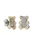 Foto de 51-1229304 - PENDIENTES OSO BICOLOR CIRCONITA 10MM 18K