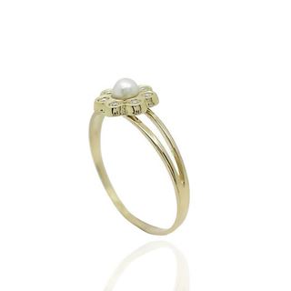 Foto de 71-6434S - SORTIJA PERLA CIRCONITA 7MM 18K