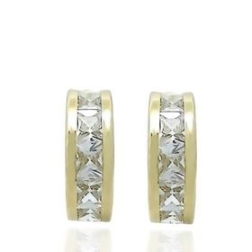 Foto de 71-2249 - PENDIENTES CIRCONITA CARRIL 4X12MM CATALÁN 18K