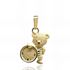 Foto de 26-HO-4 - MEDALLA BEBÉ HORA OSITO 16MM 18K