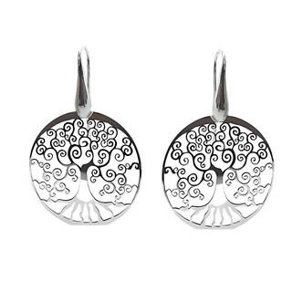 Foto de 35-43410 - *OFERTA* PENDIENTES PLATA ÁRBOL DE LA VIDA 46MM